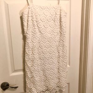 White, strappy printed dress